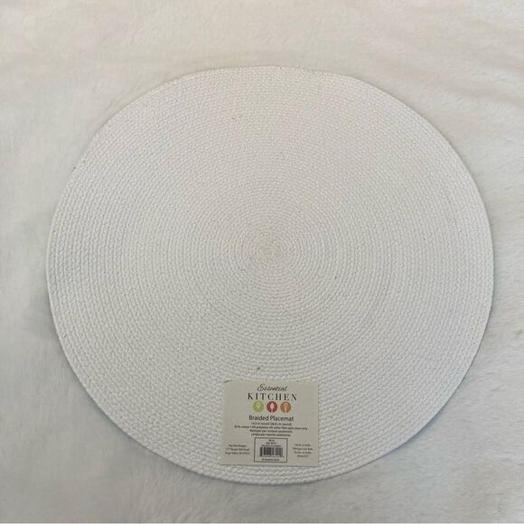 Bee Zesty Braided Round Placemat Kay Dee Designs Large 14.5” Lemons Essential - Picture 4 of 6